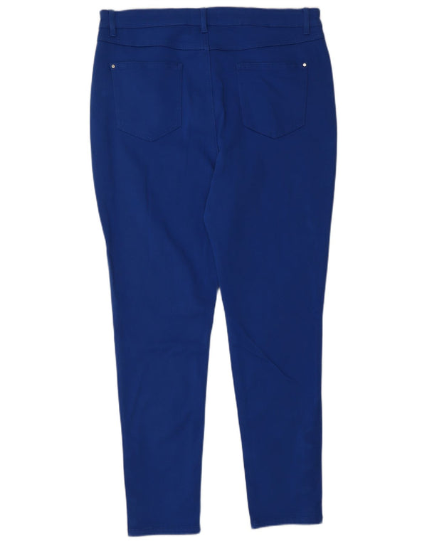 Marks & Spencer Womens Skinny Jeans UK 16 Large W34 L27 Blue Cotton