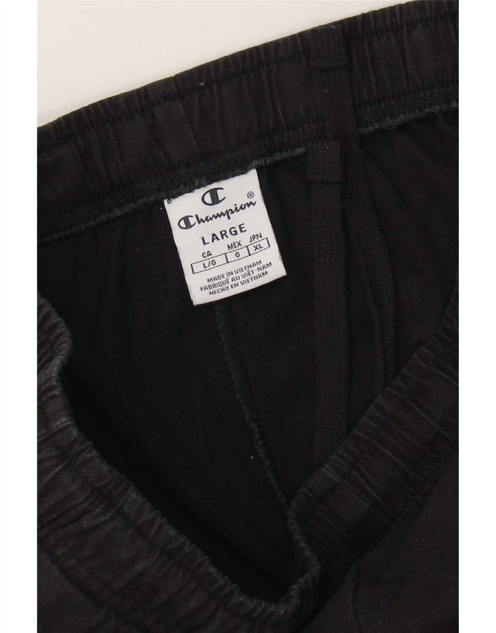 Pantaloni da tuta cargo da uomo Champion, pantaloni da jogging, grandi, neri