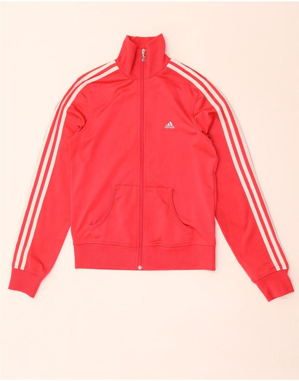 Adidas træningsdragt topjakke til kvinder UK 10 Lille rød polyester