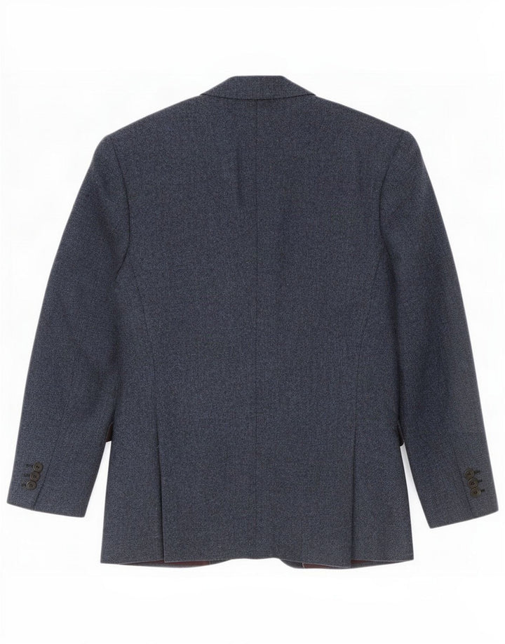 Vintage Blazer 2 boutons pour homme UK 40 Grande laine mouchetée bleue