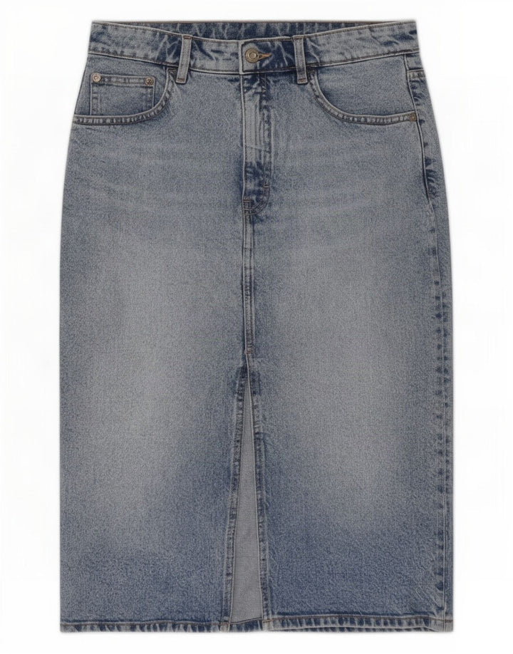 Zara Womens Denim Skirt Medium W28 Blue