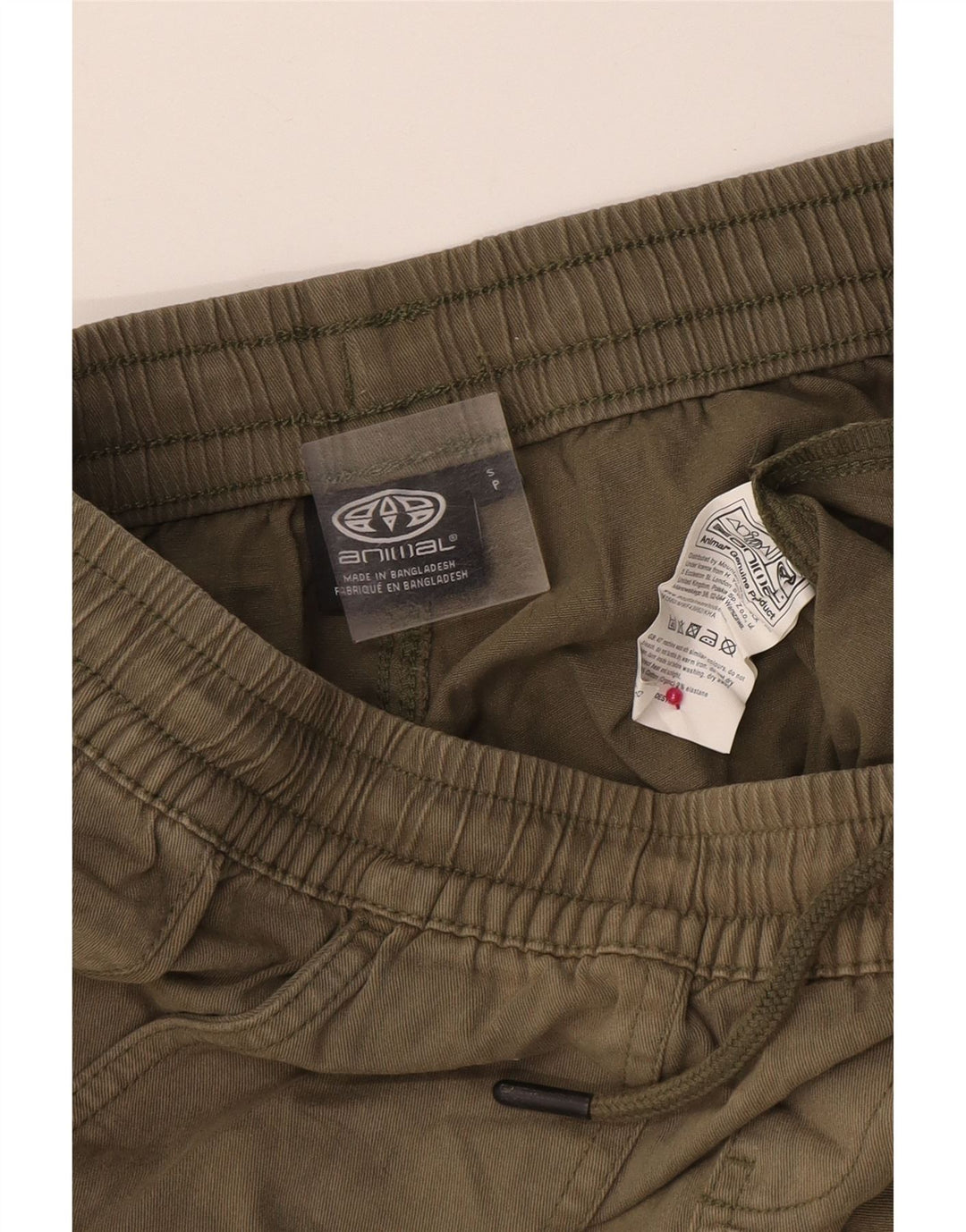 ANIMAL Herre Chino Shorts Små W29 Khaki Bomuld