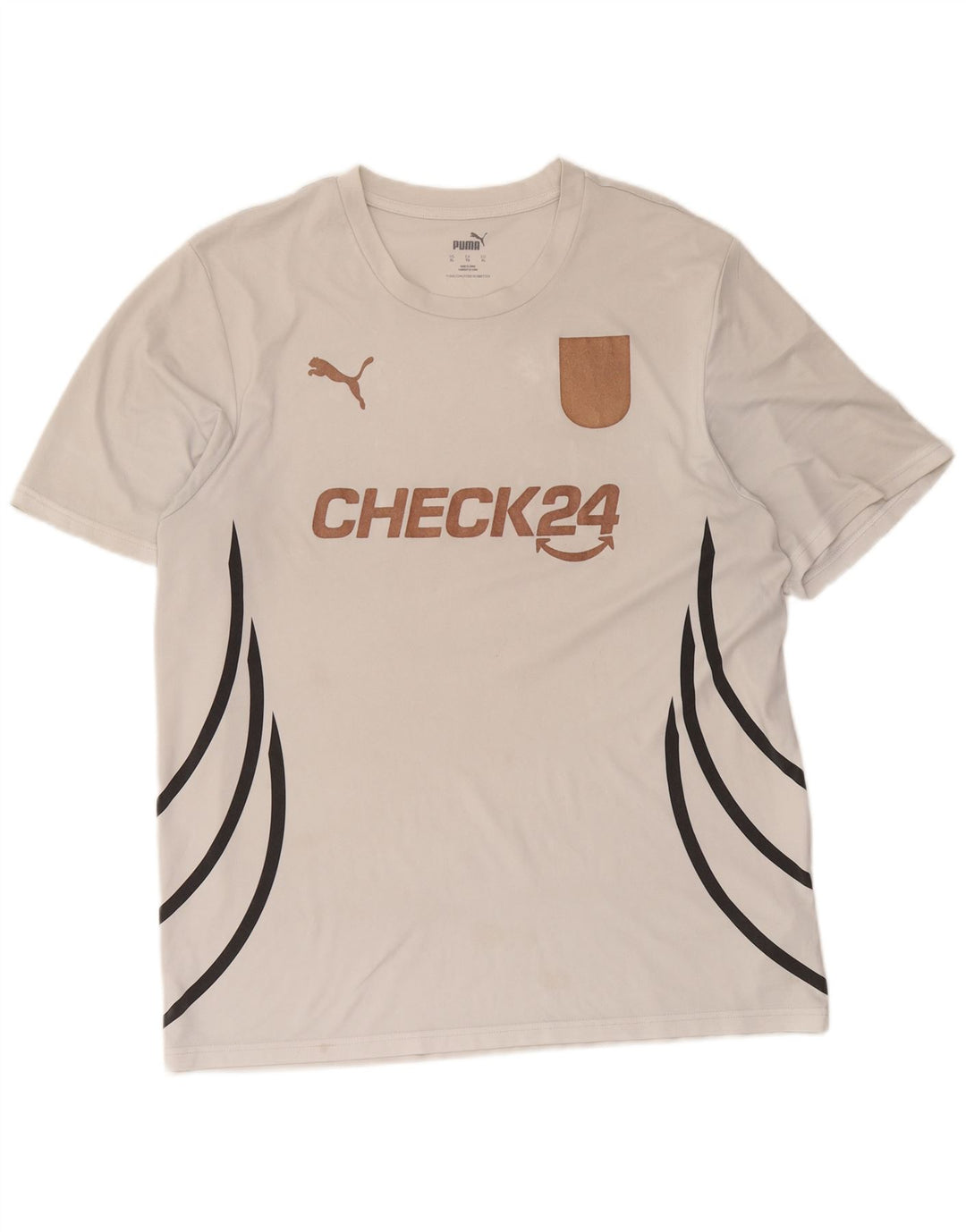 T-shirt grafica da uomo Puma Top XL poliestere bianco