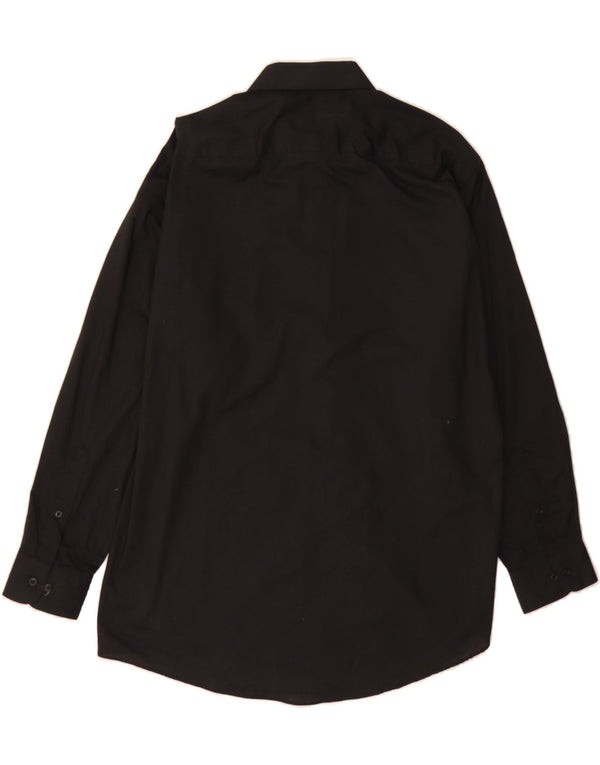 Camisa masculina PIERRE CARDIN tamanho 17 17 1/2 XL poliéster preto