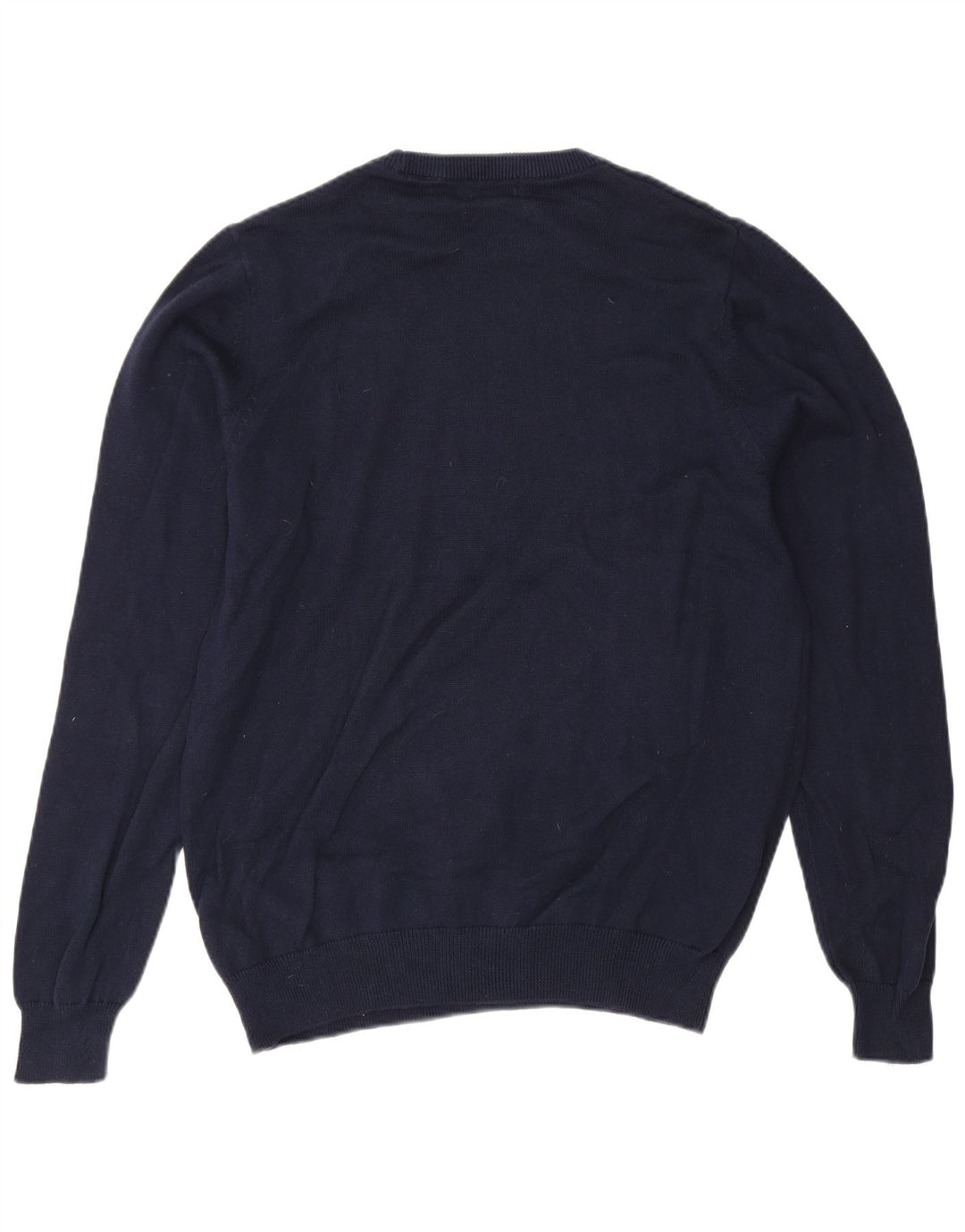 MARKS & SPENCER Maglione da uomo girocollo grande in cotone blu navy