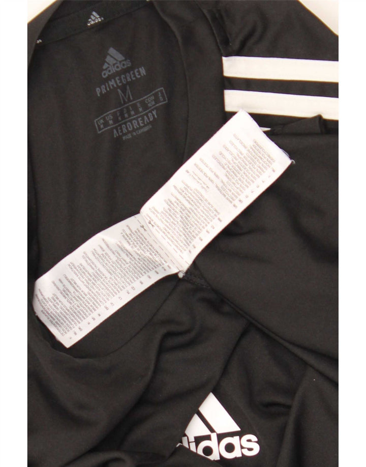 Adidas Mens Aeroready Camiseta Top Médio Poliéster Preto