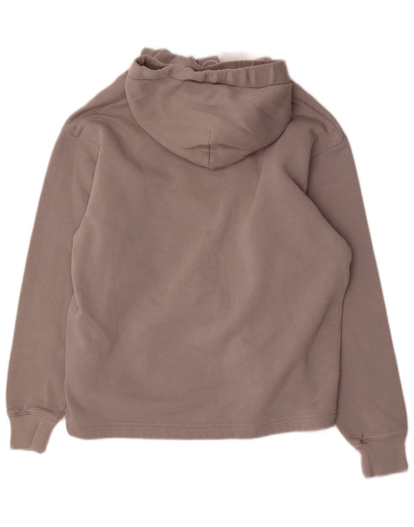 Calvin Klein Jeans Pulover supradimensionat cu capota pentru femei UK 10 Small Gri