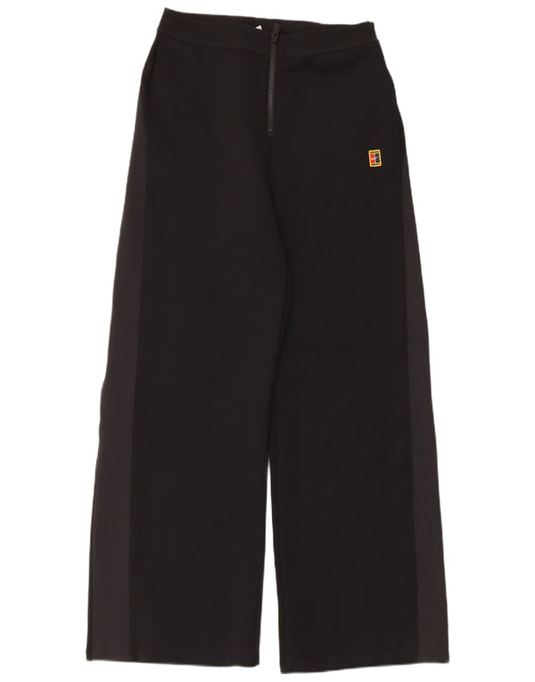Nike Ženske Dri Fit široke hlače za trenirku UK 14 srednje crne