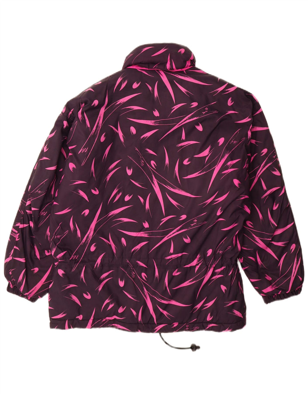 Diadora Womens Oversized Windbreaker Coat UK 14 Medium Purple Floral