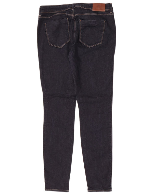 Massimo Dutti Womens Mid Rise Skinny Jeans EU 40 Medium W30 L29 Navy Blue