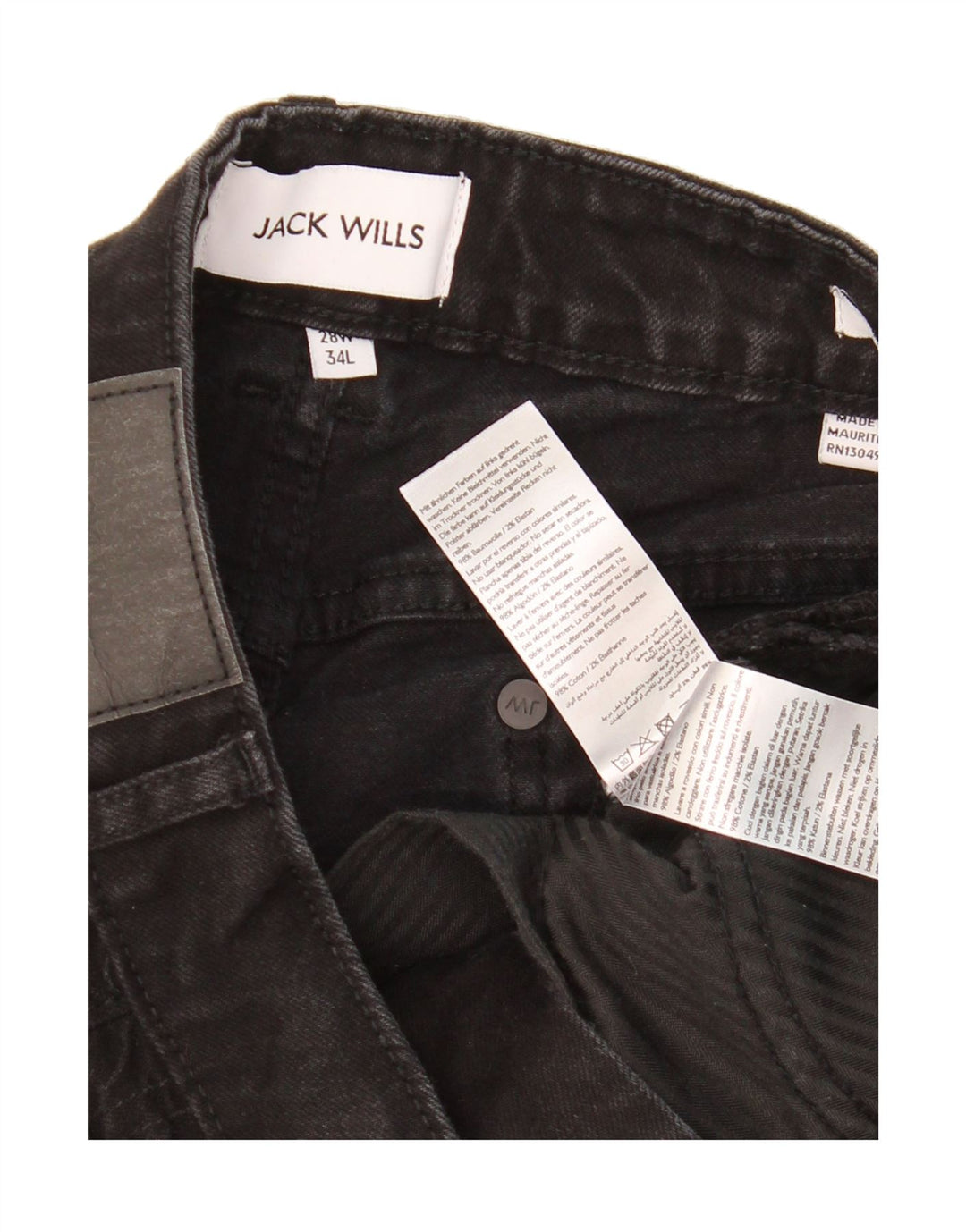 JACK WILLS Mens Slim Jeans W28 L31 Black Cotton Vintage Jack Wills and Second-Hand Jack Wills from Messina Hembry 