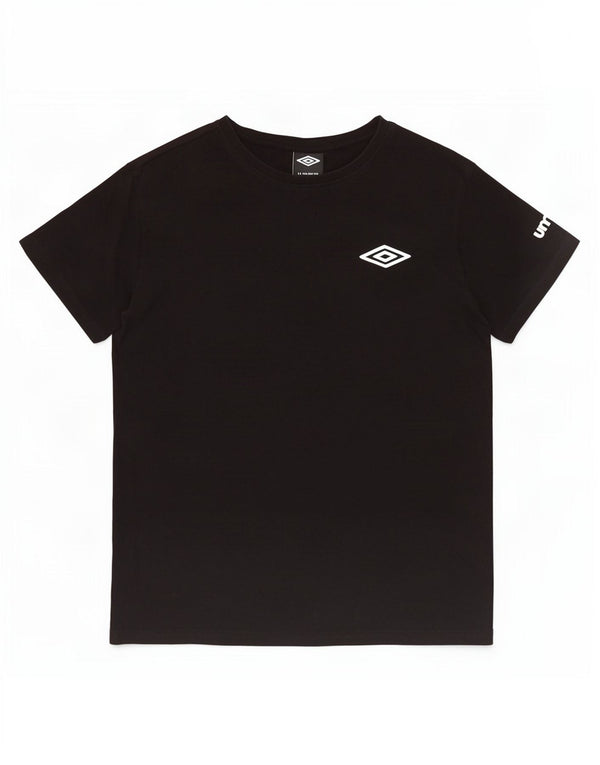 Umbro Womens T-Shirt Top UK 16 Large Black Cotton