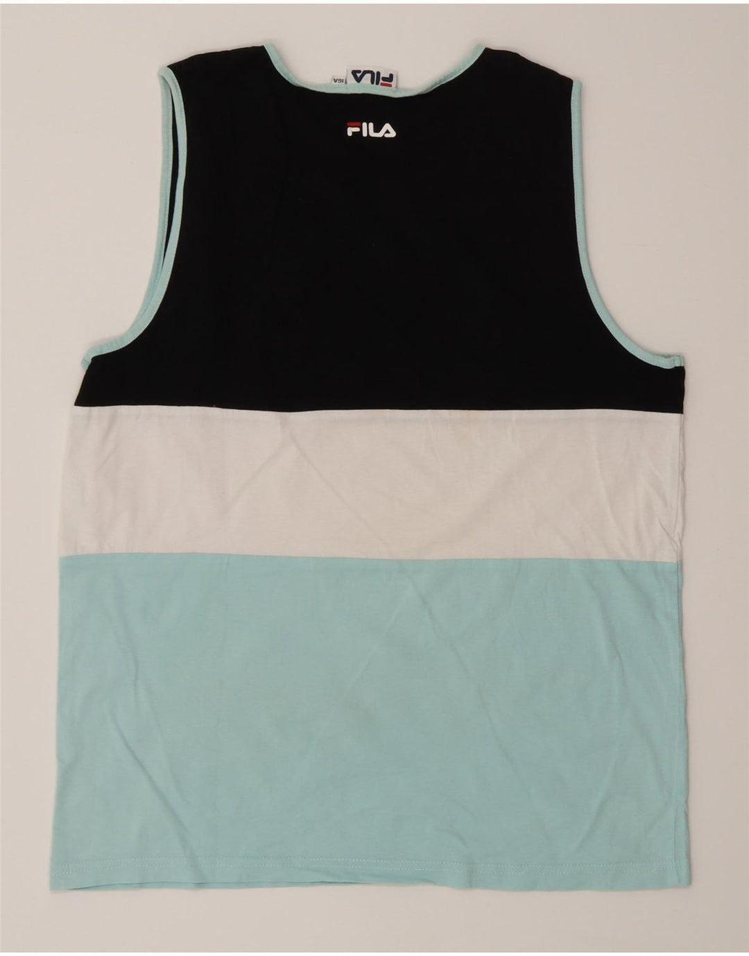 Fila Boys Vest Top 15-16 Years Multicoloured Colourblock