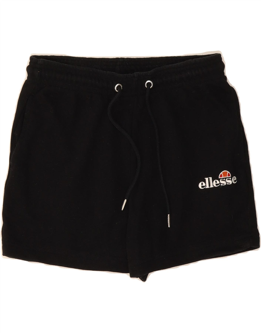 ELLESSE Womens Sport Shorts UK 14 Medium Black Cotton Vintage Ellesse and Second-Hand Ellesse from Messina Hembry 