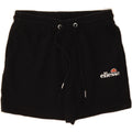ELLESSE Womens Sport Shorts UK 14 Medium Black Cotton Vintage Ellesse and Second-Hand Ellesse from Messina Hembry 