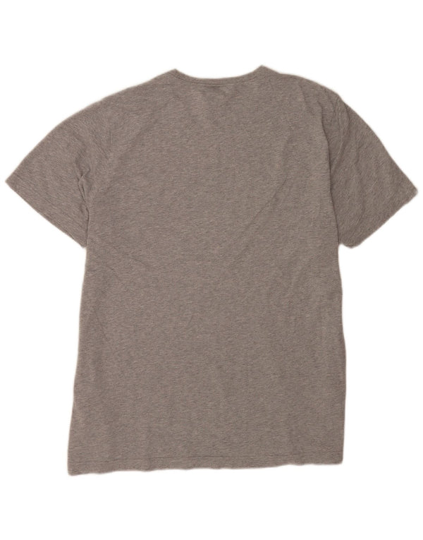 T-shirt grafica da uomo Adidas Top XL in cotone chiazzato grigio