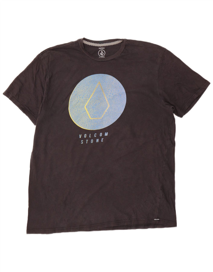 Volcom Mens Modern Fit Graphic T-Shirt Top XL Black