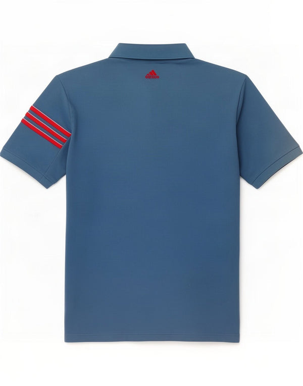 Ανδρικό πουκάμισο Adidas Climacool Polo Medium Blue Polyester
