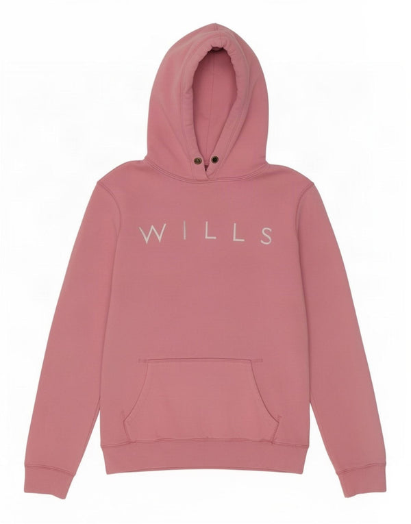 Jack Wills Grafisk hættetrøje til kvinder UK 8 Small Pink Bomuld