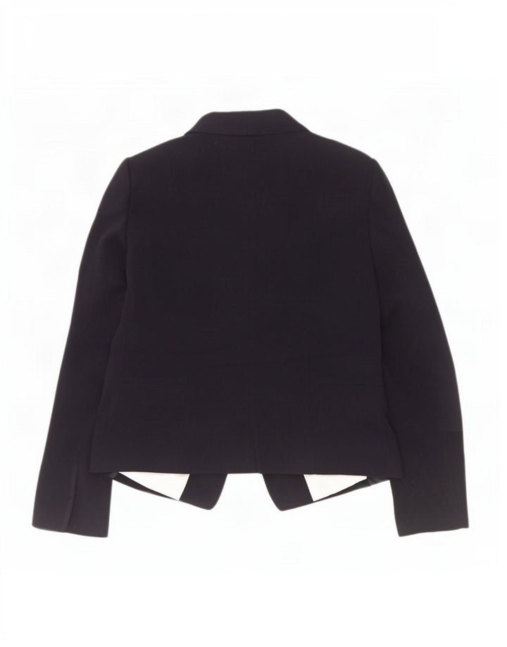 Jaqueta blazer feminina Marks & Spencer com 1 botão Reino Unido 14 grande azul marinho