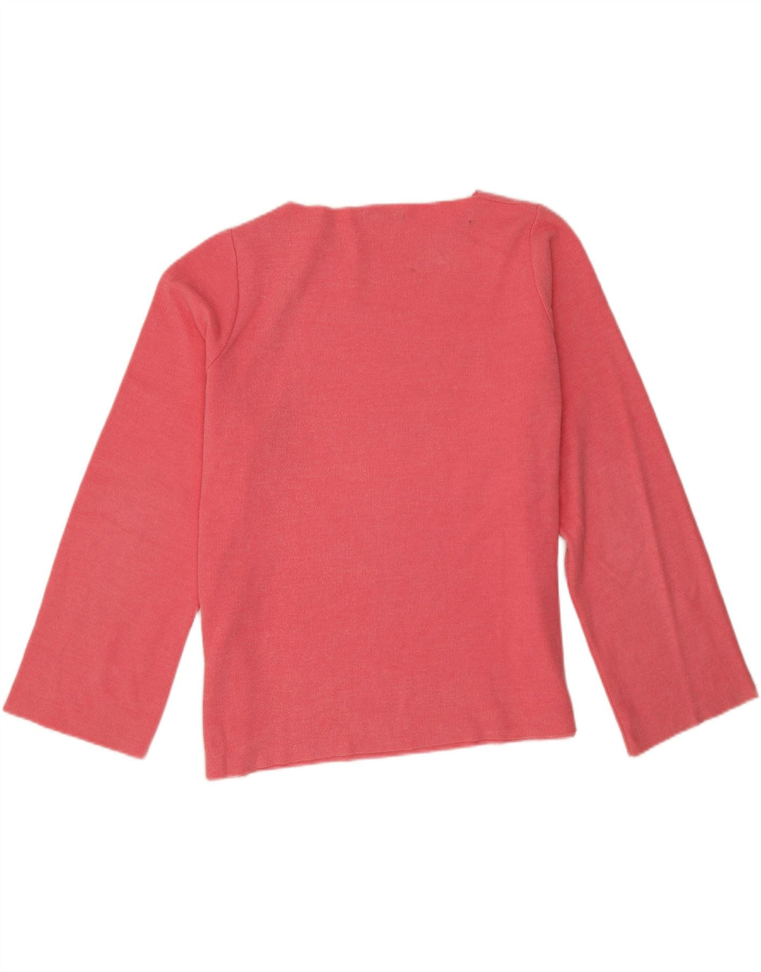 Zara Womens Oversized Top Long Sleeve UK 16 Large Pink Cotton