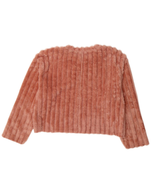 Zara Pull polaire coupe ample pour femme UK 16 Large Rose