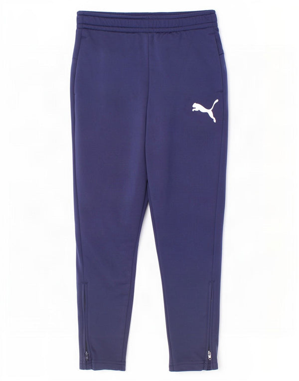 Puma Pantalon de Survêtement Garçon 7-8 ans Bleu Marine Polyester
