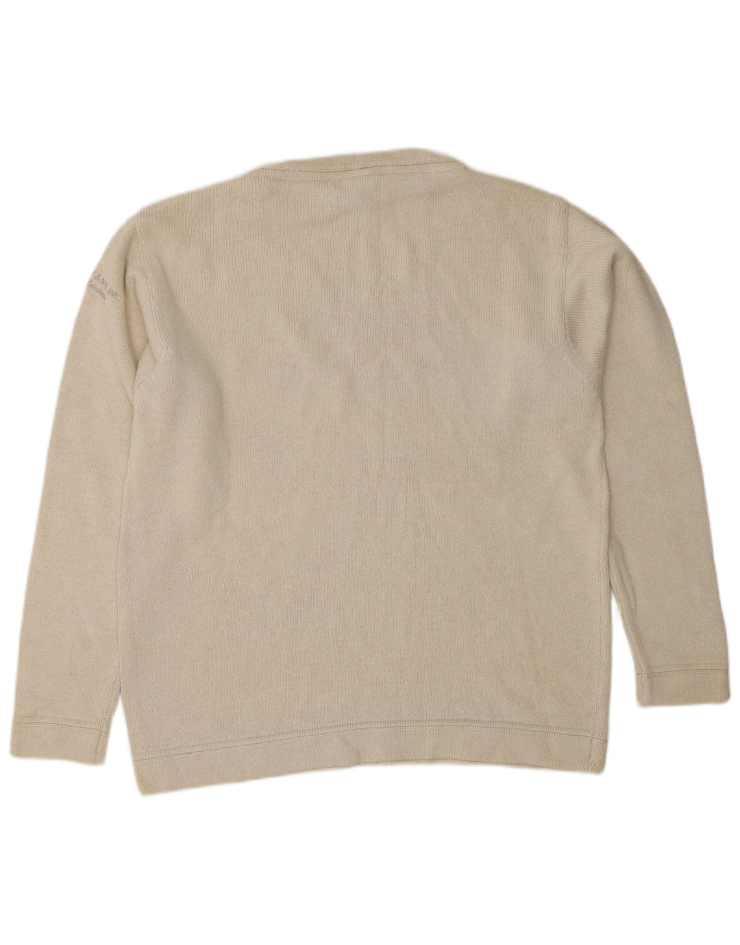 Murphy & Nye Herren Sailmakers Pullover mit U-Boot-Ausschnitt, Größe S, gebrochenes Weiß