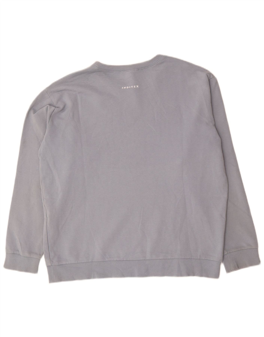 Zara Herre Sweatshirt Jumper XL Blå Bomuld