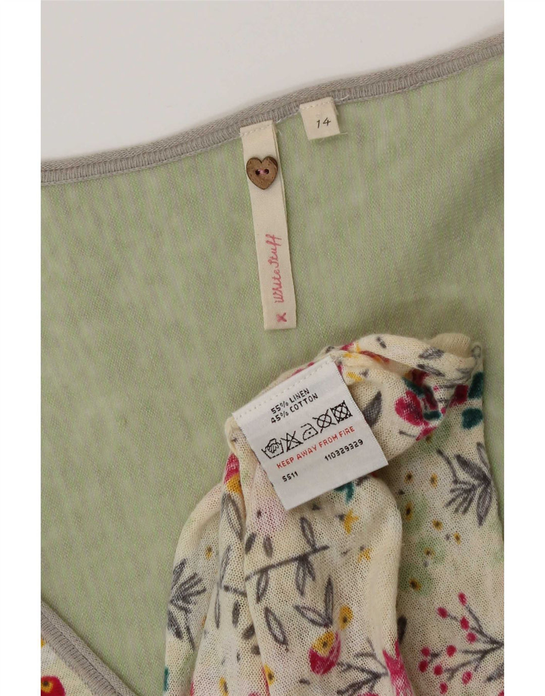 Robe tunique asymétrique White Stuff pour femme UK 44 Medium Multicolore Floral