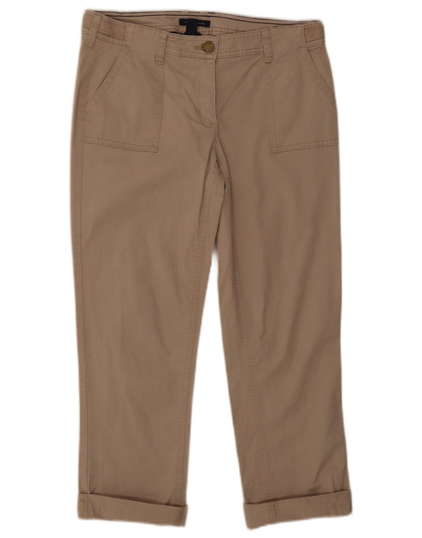 Tommy Hilfiger Womens Straight Cropped Trousers US 4 Small W27 L23 Beige