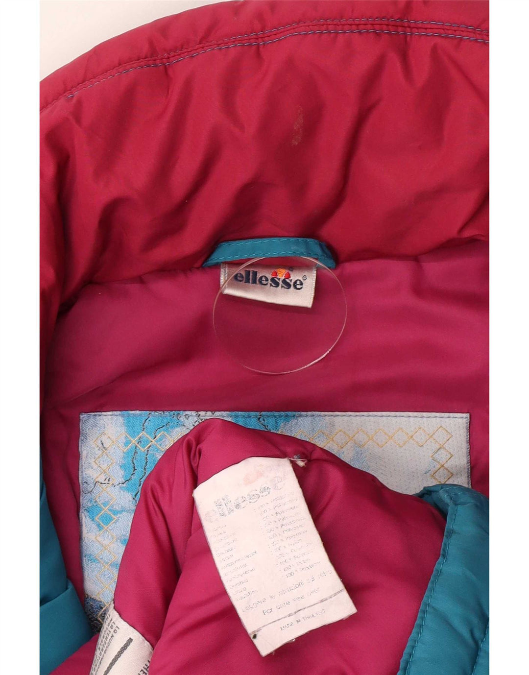 Ellesse Herre hættepolstret jakke UK 42 XL Blå Polyester