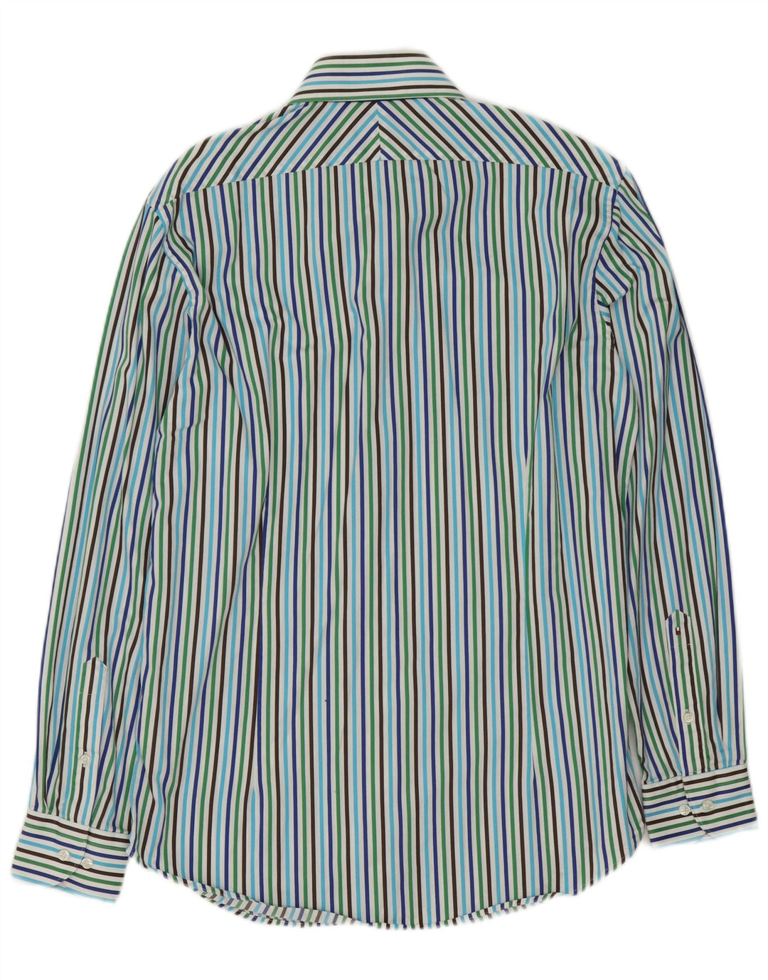 Tommy Hilfiger Herre Fitted Shirt Størrelse 39 15 1/2 Medium Flerfarvet
