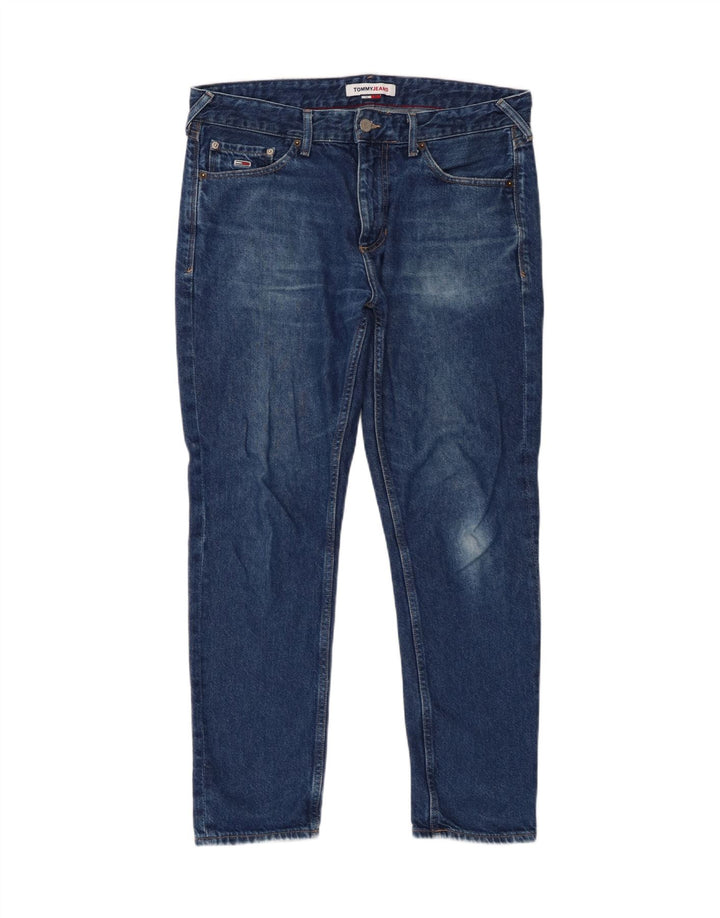Tommy Hilfiger Mens Slim Jeans W32 L30 Blue Cotton