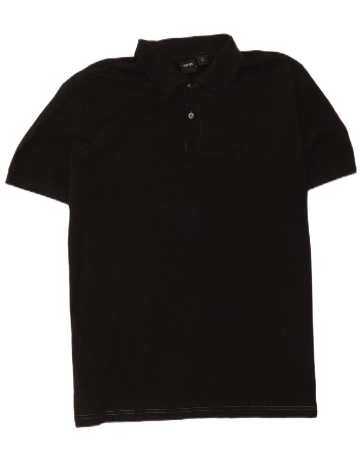 Hugo Boss Mens Polo Shirt Large Black