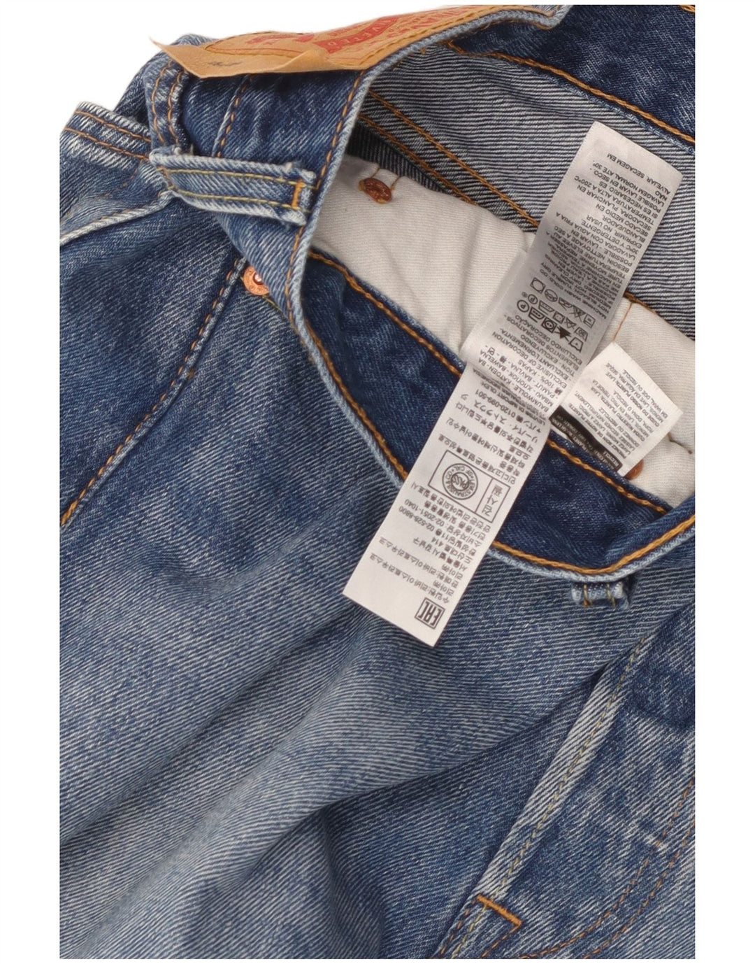 Levi's Mens 501 Straight Jeans W36 L27 Blue Cotton