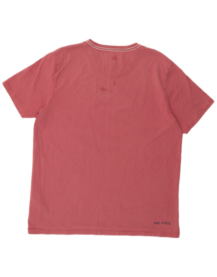 Fat Face Mens Graphic T-Shirt Top Large Red Cotton