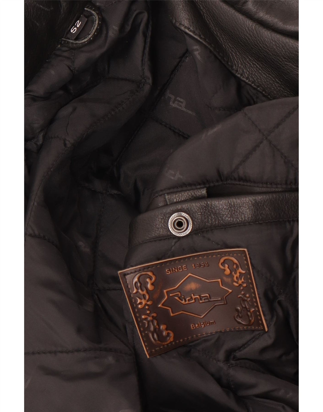 Richa Herre Motorstyle Læder Biker Jacket EU 52 XL Brun