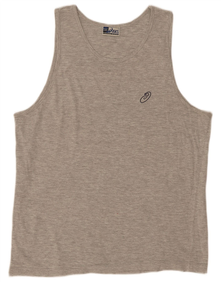 Asics Herren Weste Top 2XL Grau Baumwolle