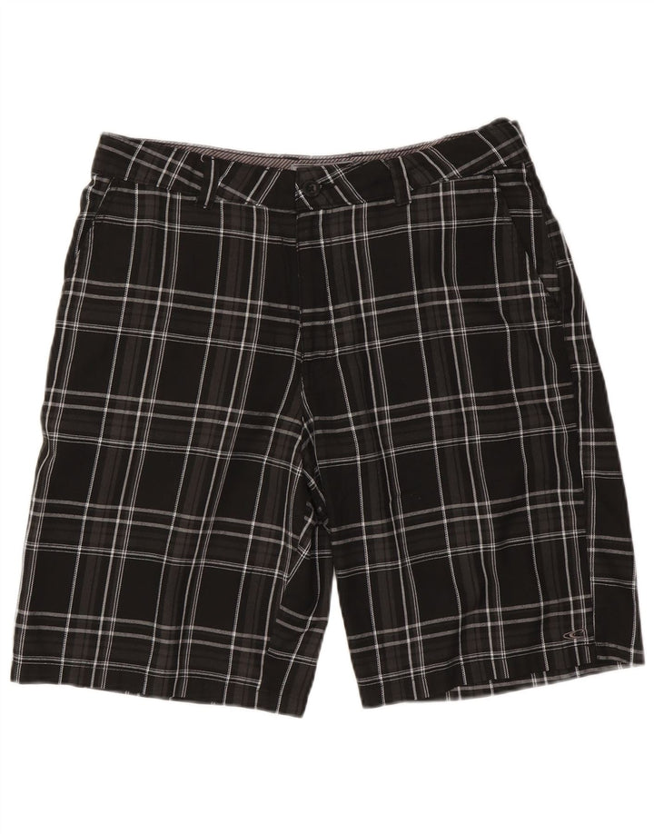 O'Neill Mens Chino Shorts W34 Large Black Check