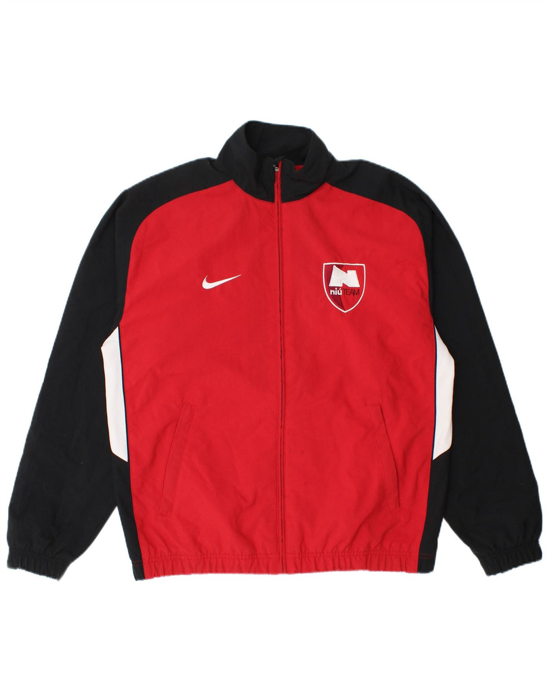 Nike grafisk træningsdragt til mænd, topjakke, lille rød Colourblock Polyester