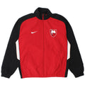 Nike Herren-Trainingsanzugoberteil mit Grafik, Größe S, Rot, Farbblock-Polyester