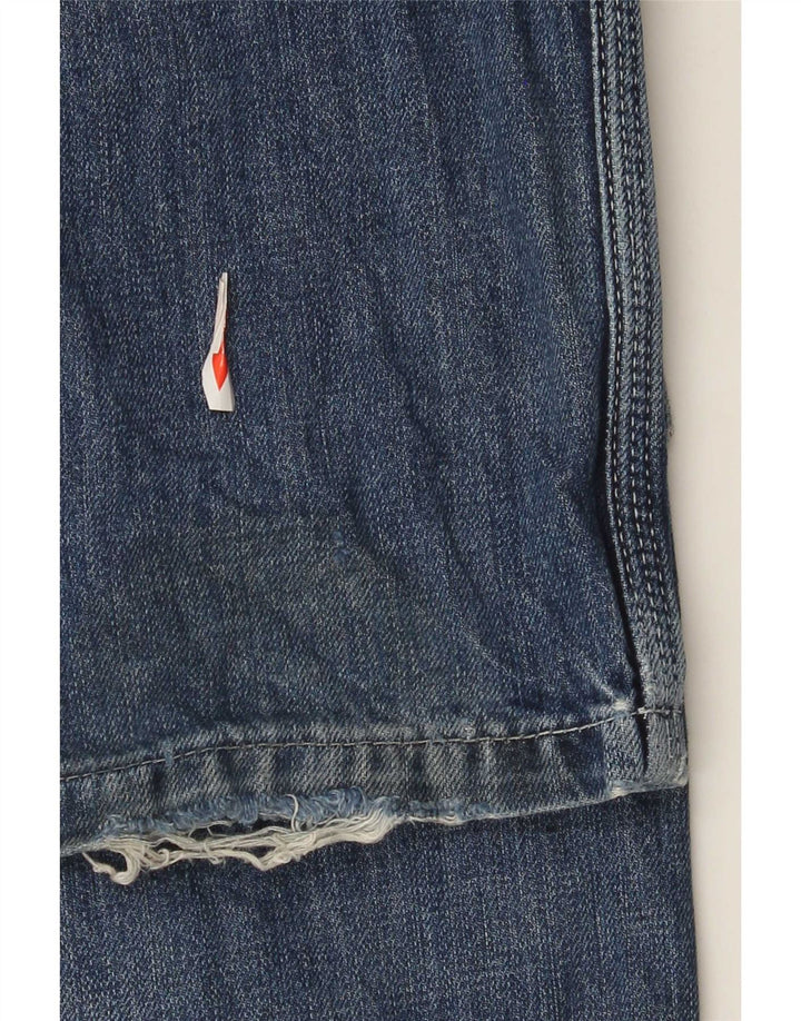 Superdry Mens Cargo Straight Jeans W31 L32 Blue Cotton