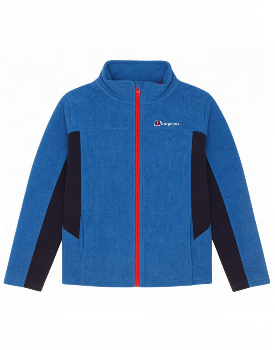 Berghaus Boys Fleece Jacket 9-10 Years Blue Colourblock Polyester