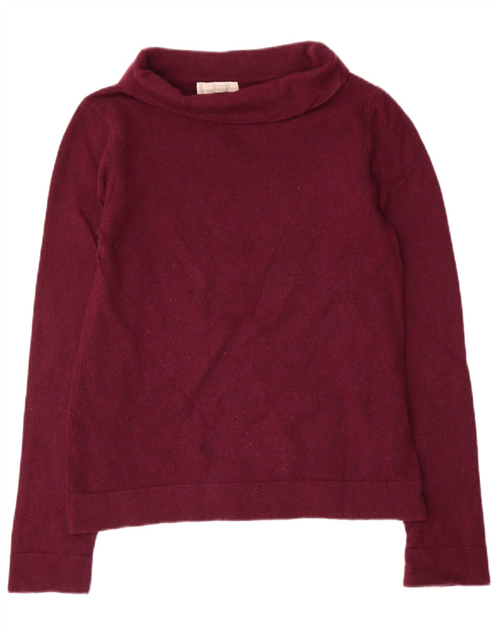 Hobbs Womens Roll Neck Jumper Sweater UK 10 Small Purple Wool