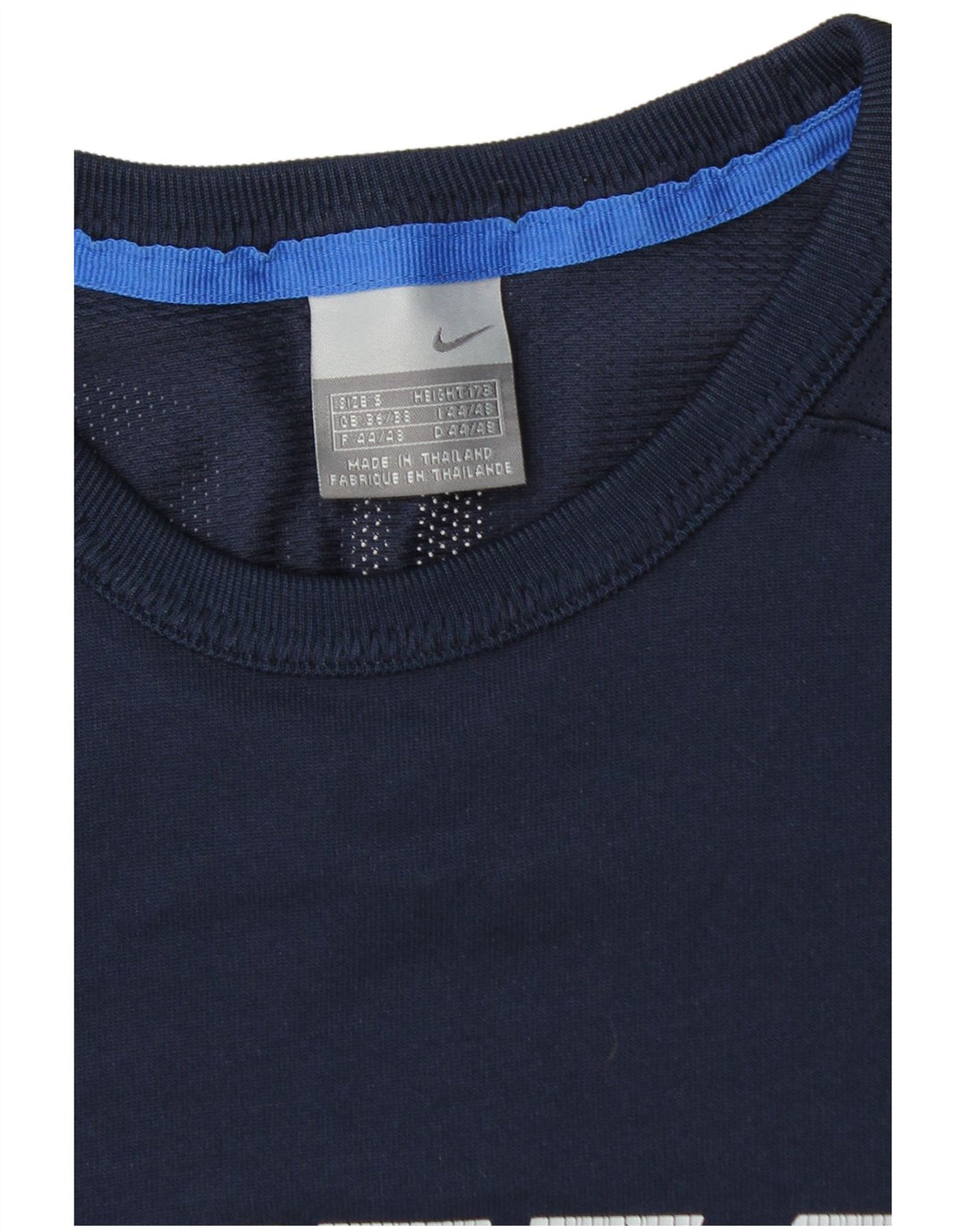 Nike Top grafico da uomo a maniche lunghe UK 36/38 Small Blu Navy