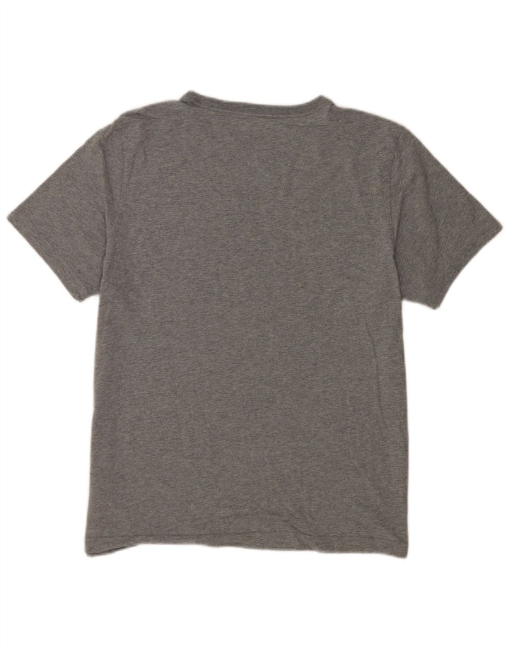 T-shirt grafica da uomo Puma grande in cotone grigio