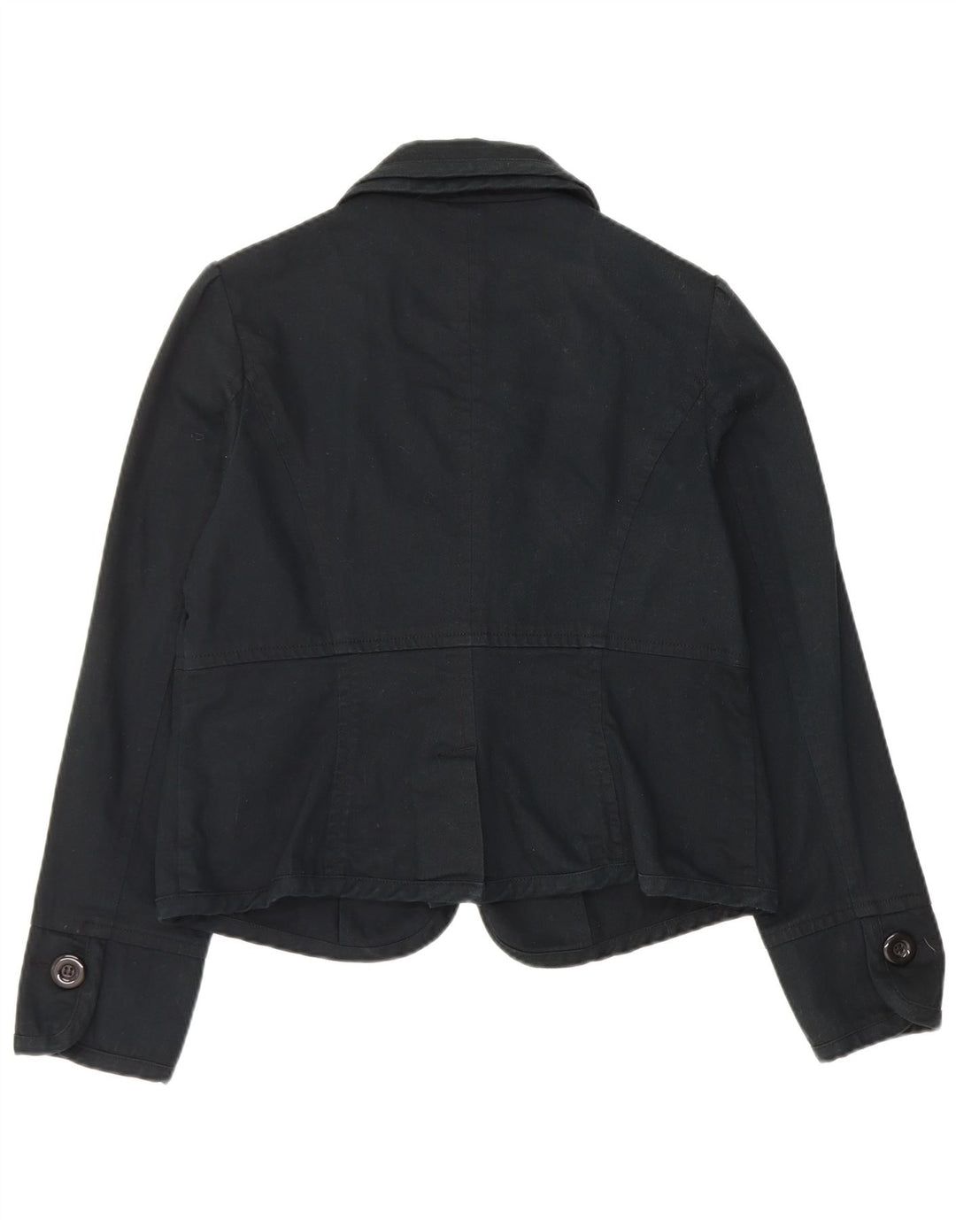 Monsoon Dame 1 Knap Blazer Jakke UK 16 Stor Marineblå Bomuld