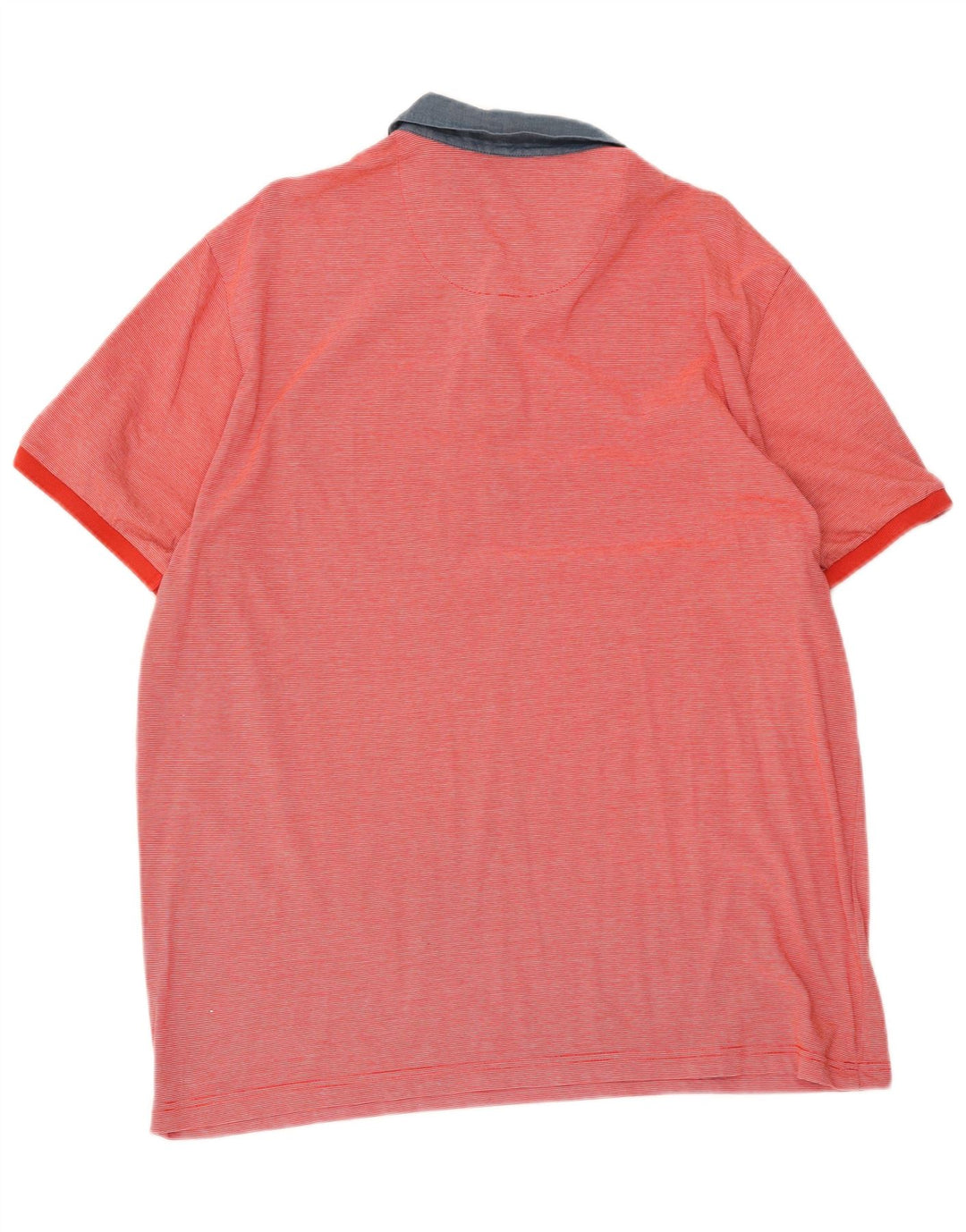 Penguin Mens Polo Shirt XL Red Pinstripe