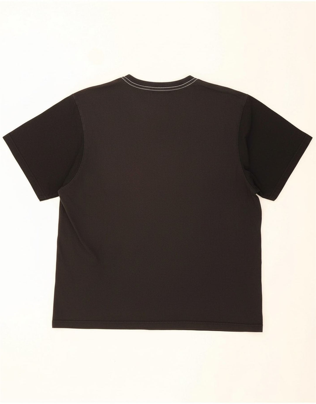 ADIDAS Mens Graphic T-Shirt Top Large Black Colourblock